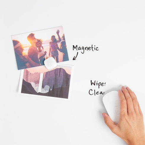 U Brands Contempo Magnetic Dry Erase Board, 11”x14”, White Modern Frame, Includes Magnet and Marker...