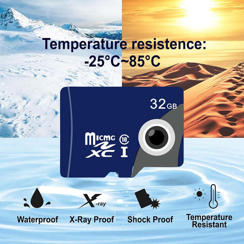 32GB TF Card High Speed MicroSD Memory Card, UHS-I U3, V30, Class 10, with Full Size Adapter...