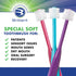 Brilliant Specialty Adult Round Toothbrush for Sensitive Mouths to Support Chemo and Other Sensory Oral Care Needs with Ultra Soft Bristles, Viole...