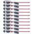 1 Ft - 16 AWG Cable Connector SAE to O-Ring Terminal Harness, 10A, Extension Cord Quick Disconnect for Battery Charger, Car, Motorcycle (10 Pcs wi...