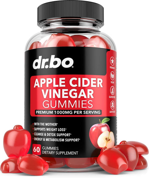 ACV Apple Cider Vinegar Gummies - Natural Support for Advanced Weight Loss, Detox, Cleansing, Digestion & Gut Health - ACV Gummies Supplements wit...