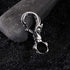 Birch & Bliss 316L Stainless Steel Swivel Skull Keychain | Keyring - Blackstatic Collection | Graduation & Fathers Day - Gifts For Men...