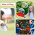 Bubble Wand Racket Set, 9PCS Bubble Wand Toys with Soft Bubble Racket/Bubble Solution/Tray, Funny Bubble Making Machine Educational Kids Interacti...
