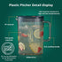 68oz/0.52 Gallons/2.0 Litre Plastic Pitcher with Lid,Clear Hot/Cold Eco-Friendly Carafes, Fridge Water Pitcher Jug for Hot/Cold Lemonade Juice Bev...