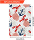 Moslion Ocean Garden Flag 12.5x18 Inch Marine Sea Animal Lobster Nautical Anchor Coral Yard Flag Burlap Banners Vertical Double Sided for Farm Hou...