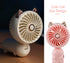 QearFun Handheld Lanyard Fan Portable, Mini Hand Held Fan with USB Rechargeable Battery, 3 Speed Strong Personal Table Fan, 8-12 Hours Small Makeu...