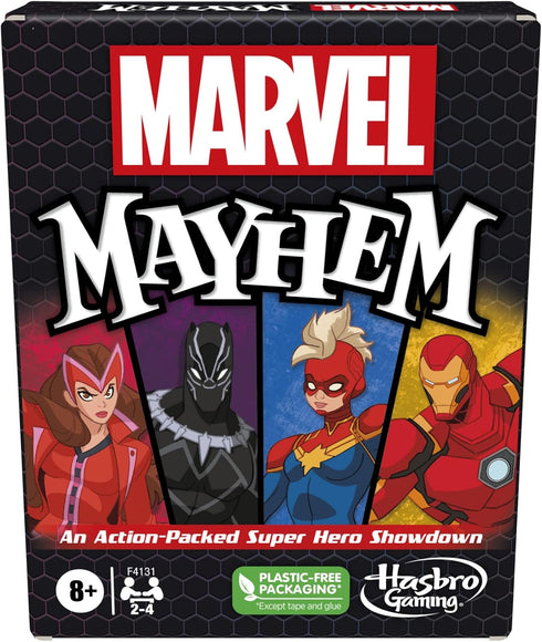 Hasbro Gaming Marvel Mayhem-Card Game, Featuring Super Heroes, Fun Game for Marvel Fans Ages 8+, Fast-Paced, Easy-to-Learn for 2-4 Players...