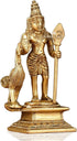 God Murugan Swami Miniature Brass Statue with Peacock, Handcrafted Decor Item for Home, Temple, Gifting & Car, 2.25 x 3 x 4.3 Inches...