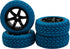 75mm/2.95'' Rubber Tires & Plastic Wheel Rims 12mm Hex Hub Compatible with Traxxas 4tec 2.0 HSP Tamiya HPI Kyosho 1/10 On-Road Touring Car, WLtoys...