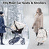 Minky 3 in 1 Car Seat Cover for Winter - Minky Baby Car Seat Cover with Storage Bag...