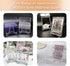 40 Pack Card Display Stands, 2.16 Inches Acrylic Display Stands, Transparent Card Display Stand, Transparent Acrylic Small Easel, Suitable for Med...