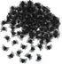 SAVITA 100pcs Realistic Spider Halloween Decoration, Plastic Mini Spider Black Realistic Scary Spider Prank Halloween Haunted House Decorations fo...