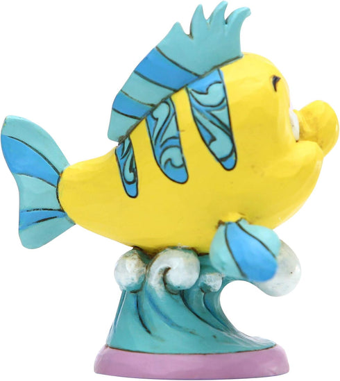 Disney Enesco Traditions by Jim Shore The Littlee Mermaid Flounder Personality Pose Figurine, 2.95 Inch, Multicolor...