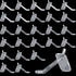 120 Pcs 2.4 Inch Plastic Pegboard Hooks Peg Board Shelving Hooks Pegboard Locking Hooks for Peg Boards Craft, Storage, Garage, Kitchen, Tools and ...