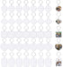 40Pcs Clear Acrylic Blank picture Photo frame keychain Personalized photo insert keychain bulk, Rectangle, Heart-Shaped, Round, Square and Rhombus...