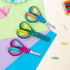 LIVINGO Left Handed Kids Scissors: Blunt Tip Safety Lefty Toddler Child Scissors for School Craft Cutting Paper - 3 Pack 5 inches Comfort Grip Gre...