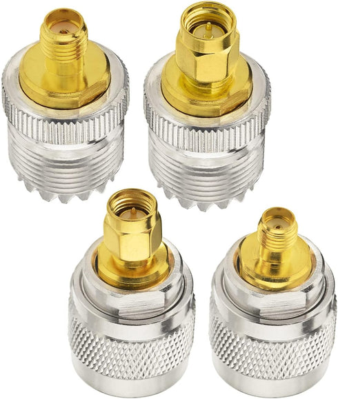 Superbat UHF to SMA Adapter, UHF Male/Fmale (PL259/SO239) to SMA Male/Female Connector RF Coax Coaxial Adapter Kit...