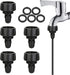 Drip Irrigation Hose Adapters,1/4 Inch Drip Irrigation Tubing x 3/4 FHT Swivel Garden Faucet Connectors with Lock Barbed for Drip Irrigation Syste...