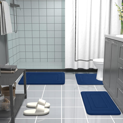 Arotive Memory Foam Bathroom Rug Mat 24x16, Ultra Soft and Absorbent Bath Mat, Machine Wash Dry, Comfortable Bath Rug Carpet for Bathroom Floor, T...
