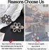 8 Sets Flower Jeans Button Pant Waist Tightener, Adjustable Waist Buckle Sets No Sew and No Tools Detachable Decorative Waist Buckles, Jean Button...