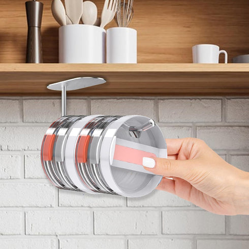 Tumbler Lid Organizer,Space Saving Tumbler Lid Hook for Yeti Tumbler,Stainless Steel Tumbler Lid Holder,Self-Adhesive or Drilling Tumbler Lid Hook...
