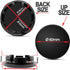 Biomar Labs 4 x Universal Wheel Centre Alloy Hub Center Caps Compatible with VW 3B7601171 / 6U7601171 Toxic Orange Black CV 58...