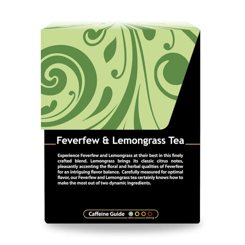 Buddha Teas - Feverfew & Lemongrass - Organic Herbal Tea - For Cognitive Balance & Overall Health - With Essential Minerals & Vitamins - Caffeine ...