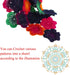 golo Wool Yarn for Hand Weaving 3.5oz Cashmere Multicolor Rainbow Yarn Fancy MQ5-012......