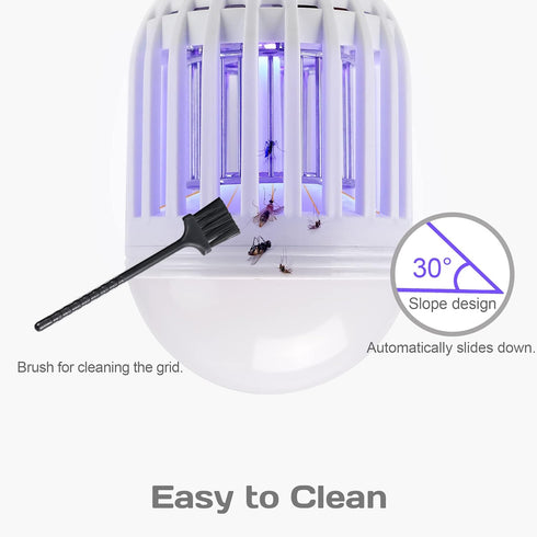 Bug Zapper Light Bulb 2-in-1 Indoor Mosquito Zapper Gnat Trap- Electric Fly Insect Killer&Bug Catcher for Home Backyard Patio...
