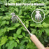 Weeding Artifact Uprooting Weeding Tool, Weeding Tool Garden Hand Weeder Tool, Manganese Steel Forged Weed Puller 4 Teethes Dual Purpose Weeder, M...