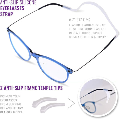 Eyeglass and Sunglass Repair Kit by SQV - Most Complete Glasses Family Kit - 5 Types of Mini Screws, Tweezers, Screwdriver, 7 Styles of Nose Pads,...