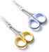 Beaditive Sewing and Embroidery Scissors Set (2 Pc.) Curved and Straight, Sharp, Stainless-Steel Design | Precision Tips, Ergonomic Rubber Handle ...