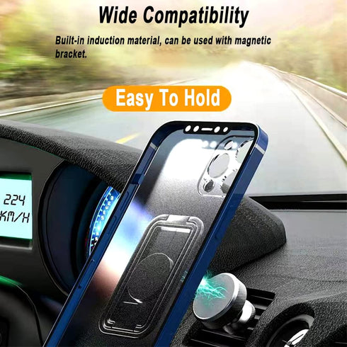 2 Pack Cell Phone Ring Stand Holder, IOUALEY Finger Kickstand 360° Rotation Adjustable Portable Metal Finger Grip Ring Kickstand Fits Most Smartph...