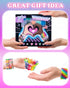 Deinduser Kandi Bracelet Kit, Rainbow Kandi Beads and 320pcs Colorful Letter Beads, 28 Colors Plastic Craft Beads Bulk for Bracelets Jewelry Makin...