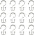 Zenna Home Shower Curtain Hooks, Chrome, Set of 12 – Premium Shower Curtain and Liner Rings with Double Roller Glide and Double-Sided Design – Rus...