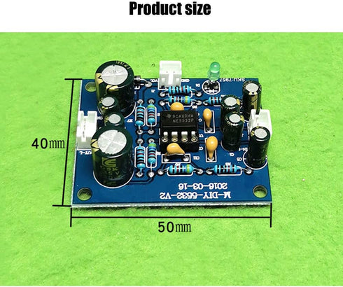 1Pcs NE5532 OP AMP HiFi Preamplifier Signal Amplification Board DC12V-35V for Bluetooth Pre-amp...