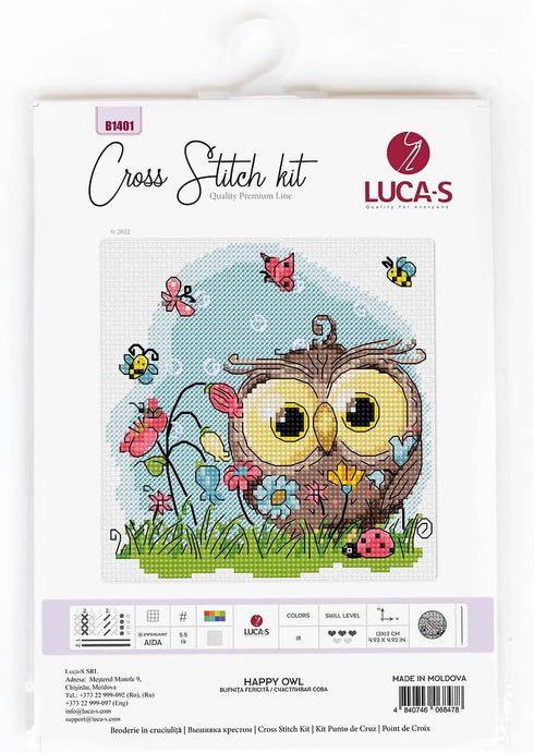 Cross Stitch Kit Luca-S - Happy Owl B1401...