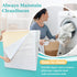 Wedge Pillow Case Cover 25x24x12 Bed Wedge Pillowcase Triangle Incline Wedge Pillow Covers for Sleeping Waterproof Pillow Cases Protector with Zip...