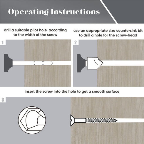 Chiloskit 5pc 5 Flutes 82 Degree Chamfer Countersink Deburring Drill Bit Set Crosshole Cutting Metal Tool Kit for Wood Metal Plastic, WoodWorking ...