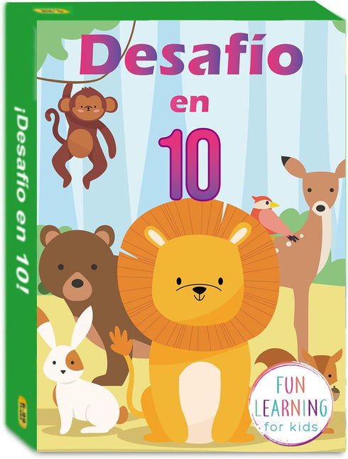 Spanish Animal Guessing Card Games for Kids | Fun Educational Family Activities | Bilingual Stocking Stuffer, Travel Friendly Learning Board Games...