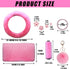 Fluffy Steering Wheel Cover for Women with Furry Gear Cover &Handbrake Cover&Seat Belt Cover&Armrest Pad Fuzzy Car Accessories for Women Pack of 1...