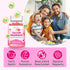 2 Pack Calcium Magnesium Zinc Gummies with Vitamin D3 & B12, Sugar Free Calcium Supplements for Women Men, Vegan Peach Flavor…...