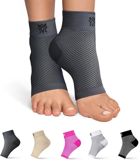 FlexAdapt Plantar Fasciitis Compression Socks for (1 Pair) – Compression Sleeve for Achilles Tendonitis Relief, Plantar Fasciitis Relief, Foot Swe...