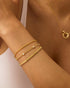 PAVOI 18K Gold Plated Chain Bracelet Pack for Women | Jewelry Set of 5 Stackable Bracelets Paperclip Snake Rope Figaro Beaded Chains...