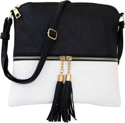 Women Crossbody Bag with Tassel for Womens Ladies, Shoulder Bag Handbag Cross body Bag Bolsa Feminina Purses Hand Bag...