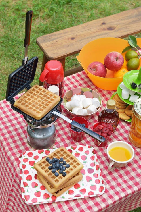 Yoshikawa SJ2275 Waffle Maker, Single, Fluorine Treatment, For Gas Stoves, Black, 13.6 x 5.6 x 1.3 inches (34.5 x 14.3 x 3.2 cm)...