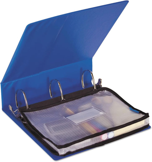 Advantus 50904 Expanding Zipper Pouch, 13 x 9 1/4, Clear/Black...