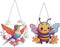 LFMU 2 Pack Diamond Art Painting Kits,Special Shaped Rhinestone Gem Art Window Pendants,Home Garden Wall Hanging Decor Kits Single-Sided Printed.....