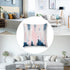 Nebra Abstract Blush and Blue Throw Pillow Covers Cozy Square Throw Pillowcases Home Decor for Bed Couch Sofa Living Room Cushion Cover 18*18inch,...