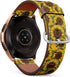 Compatible with Samsung Galaxy Watch (42mm) - Leather Watch Wrist Band Strap Bracelet with Quick-Release Pins (Sunflower Fabric)...